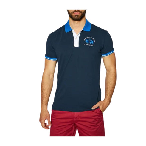 La Martina Polo Polo Uomo slim con contrasti Blu navy P24 - LA MARTINAYMP005PK001 - 07017 - M - Francavilla Moda